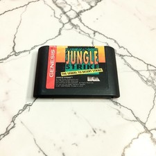 Jungle Strike Sega Genesis Cartridge 1993 Electronic Arts Game picture