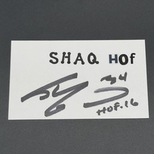 Shaquille O’Neal ​Signed 3x5 Index Card - LA Lakers- TTM Authentic Autograph picture