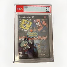 SpongeBob SquarePants Lights Camera Pants PS2 - Graded PSA 9.6 A+ - Pop 1 picture