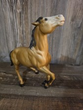 Vintage 60's Breyer Horse #87 Traditional Diablo Mustang Buckskin Semi Rearing picture