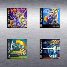 Mega Man X3, X4, X5, X6, X7, X8 Game Box Art *PS1/2* High Quality Magnet / Set picture