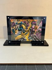 Marvel 2 Sketch Puzzle Magnetic Trading Card Protective Display Case W/ Stand picture