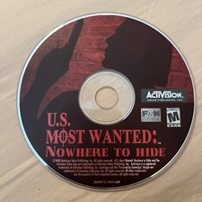 U.S. Most Wanted Nowhere To Hide CD-Rom PC **DISC ONLY** Disc = VG+ picture
