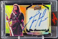 Mel Gibson 2024 Leaf Metal Immortals On-Card Autograph /100 Braveheart Auto picture