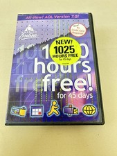 Vintage AOL 7.0 America Online CD-ROM 1000 Hours Free Y2K Internet Collectible picture