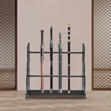 6 Hole Vertical Sword Sword Display Stand Adjustable Large Floor Sword Holder picture