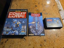 SEGA MEGADRIVE ESWAT E-SWAT COMPLETE IN BOX CIB RARE AUTHENTIC IMPORT US SELLER picture