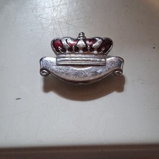 Chrysler Imperial Crown Steering Wheel Emblem Vintage Enamel 1941  picture