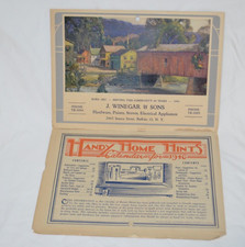 Vintage 1946 Wall Calendar Handy Home Hints Buffalo NY J Winegar Hardware picture