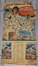 Western Cartridge Co 1930s Advertising Ammunition Gaming Poster Original SCARCE  picture