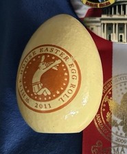 OBAMA 2011 EASTER WHITE HOUSE  YELLOW EGG PRESIDENT BARACK SIGNATURE DEMOCRAT picture