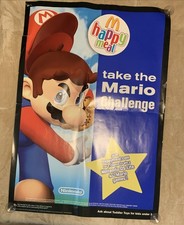 2006 Nintendo Super Mario McDonalds Happy Meal Poster Windows Promo Very Rare picture