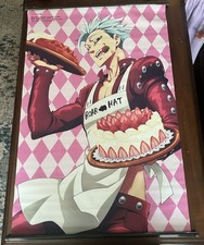 Seven Deadly Sins Ban Anime Wall Scroll Poster Banner 36” x 23” Open Box picture