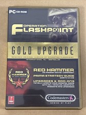 PC GAME: Operation Flashpoint Gold Upgrade. Red Hammer. 2001, VGC. Vintage picture