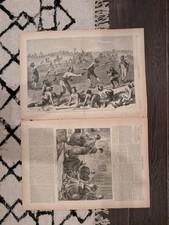 Harpers Weekly July 27, 1878 Baseball in Blackville White Stockings v Black Legs picture