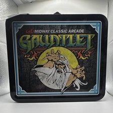 Midway Classic Arcade Gauntlet Classic Arcade Metal Lunch Box Tin with Tag picture