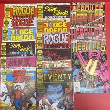 Vintage UK Quality Comics Lot 16 Judge Dredd Rogue Trooper Hercules Marvel.  :35 picture