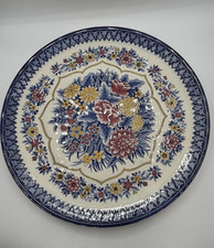 Vintage Japanese Hand Painted Porcelain Platter Charger picture