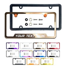 New Laser Etched Stainless Steel License Frame Silicone Guard  for  uno picture