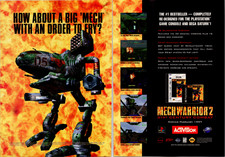 Activision MechWarrior 2 1997 Vintage Original Print Ad PlayStation Sega Saturn picture