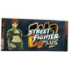 Sony PS1 Street Fighter EX Plus Vintage VTG Memory Card Sticker  Mag Promo picture