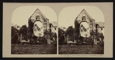 Photo:Dinan France 1850s Abbey of L�hon East Gable Ruins Stereoview picture