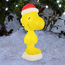 Peanuts Woodstock Christmas Yard Decoration Plastic Yellow/Red/White 21.65in New picture