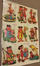 Rare Vintage 1970s Flintstones Large Sticker Sheet New Condition picture