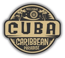 Cuba Caribbean Paradise Car Bumper Sticker Decal 5