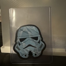 Topps 2026 Chrome Star Wars Stormtrooper Die Cut Helmet SC-20 Serial # /10 Blue picture
