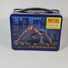 2001 Spider-Man Movie Metal Lunchbox Tobey Maguire Marvel NECA NEW picture