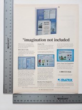 Matrix Software Vintage 1980S Personal Computer Print Advertisement picture