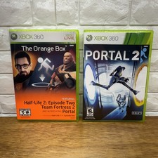 The Orange Box Half Life 2  & Portal 2 Bundle (Xbox 360, 2007) CIB Refurbished picture