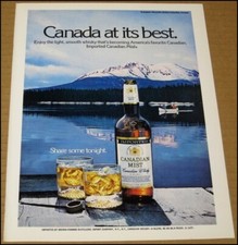 1978 Canadian Mist Whisky Print Ad Advertisement Vintage Canada At It's Best picture