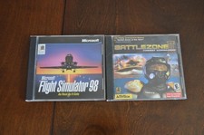 2 Vintage Pc game Microsoft Flight Simulator 98 & Battlezone II picture