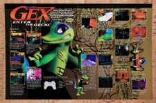 1997 Gex Enter The Gecko PS1 Original Advertisement / Retro Wall Art v2 picture