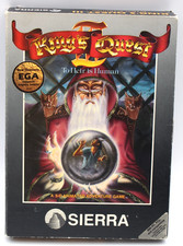 1986 King's Quest III 3 To Heir is Human, Black Box Sierra MS-DOS IBM Big Box PC picture