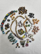 Antique Venetian Murano Glass Trade Beads Bulk Mixed Lot 200pc Millefiori Eye picture