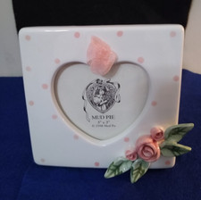 Ceramic Picture Holder/Frame by Mudpie NIB picture