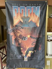 Doom II Hell On Earth 5ft Flag PC 1994 id Software Banner Poster 2 picture