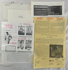 VTG GAY LGBTQ+1980 D.J.LANG Adults Only NUDE 8mm & Super 8mm Order Form Lot picture