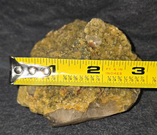 Large Yellow Orange Botryoidal Calcite on Quartz Mineral Specimen Natural picture