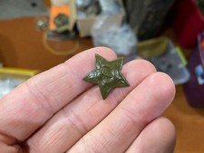 WWII SOVIET RUSSIAN M1941 GREEN STAR COCKADE- 15MM MEDIUM TYPE FOR HATS picture