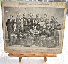 Fletcher Place Indianapolis, M.E. Church Choir Cabinet Photo Named Members 1900s picture