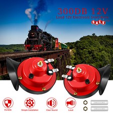 2Pack 12V High Low Tone Universal Fit Super Loud Car Horn picture
