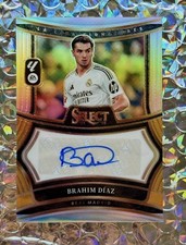 Panini Select La Liga Real Madrid Brahim Diaz Silver Prizm Auto Signature picture