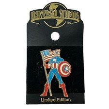 Vintage 2005 Universal Studios Limited Edition 700 Captain America Trading Pin picture