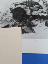 WWII Destroyed Military Jeep Photo Burned Vehicle Casualty Battlefield Snapshot picture