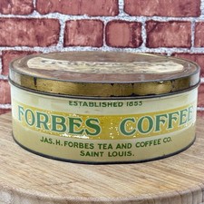 Vintage FORBES COFFEE Golden Cup Cake Box tin - St. Louis Missouri picture