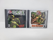 Jurassic Park III: Dino Defender & Scan Command Computer PC Lot Tested picture